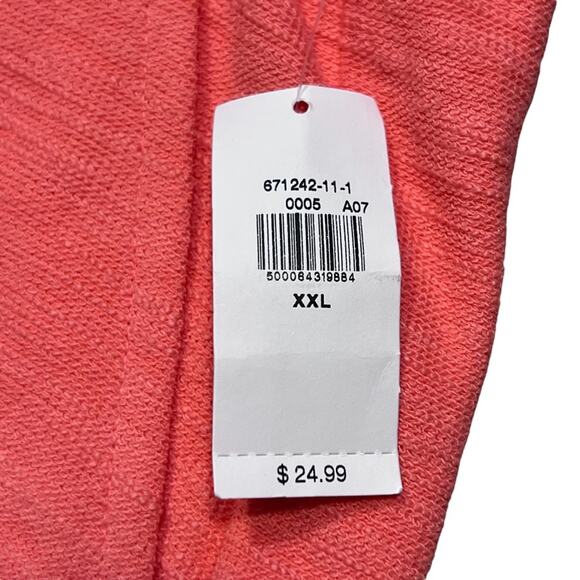 Old Navy Coral Cotton Blend Logo Active Lounge Shorts NWT Womens Size XXL - Picture 4 of 5